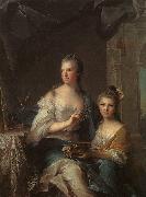 Jean Marc Nattier Madame Marsollier and her Daughter china oil painting artist